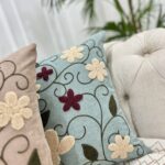 کاور کوسن پانچ دوزی طرح برگ
