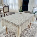 رومیزی غذاخوری طرح گلبرگ