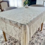 رومیزی غذاخوری طرح گلبرگ