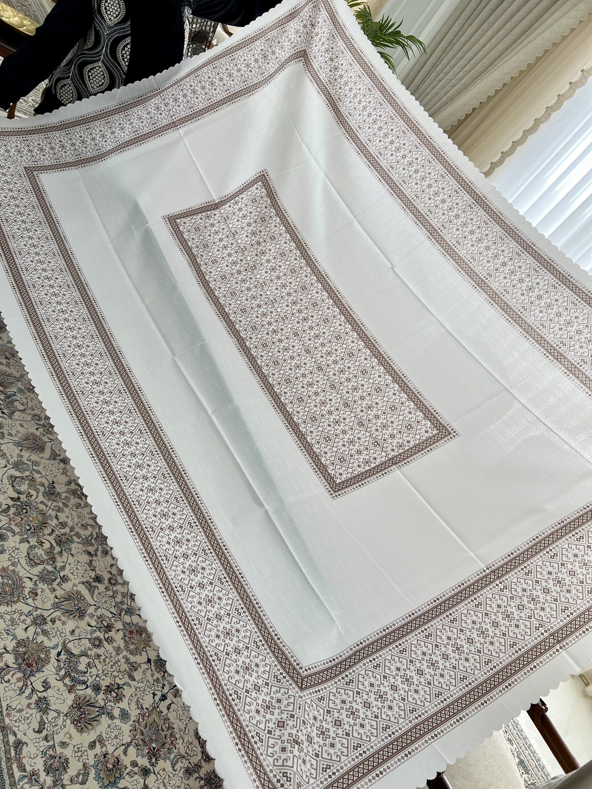 رومیزی غذاخوری اتنیک ترک سایز 220*150 سانت