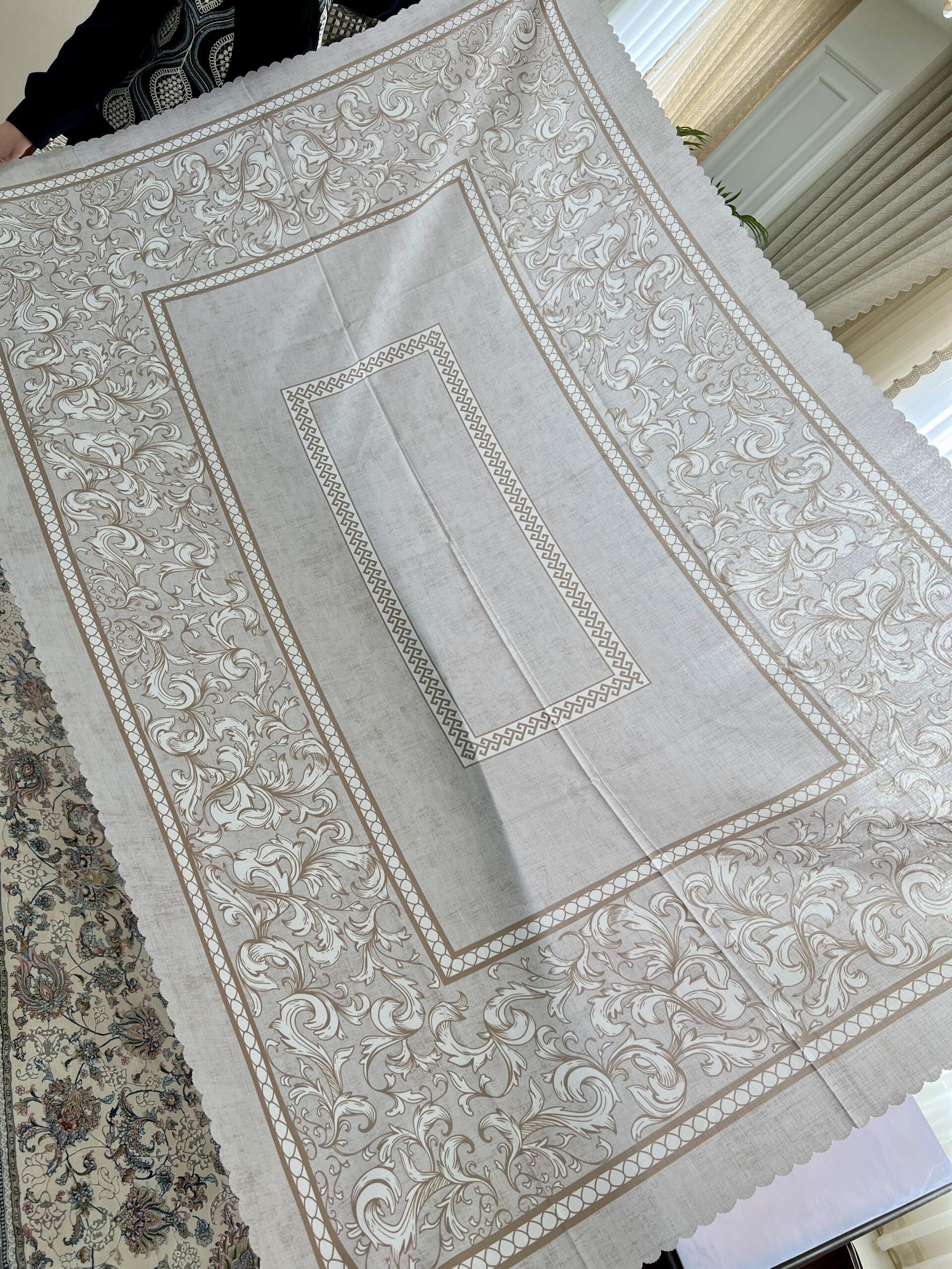 رومیزی غذاخوری اتنیک ترک سایز 220*150 سانت