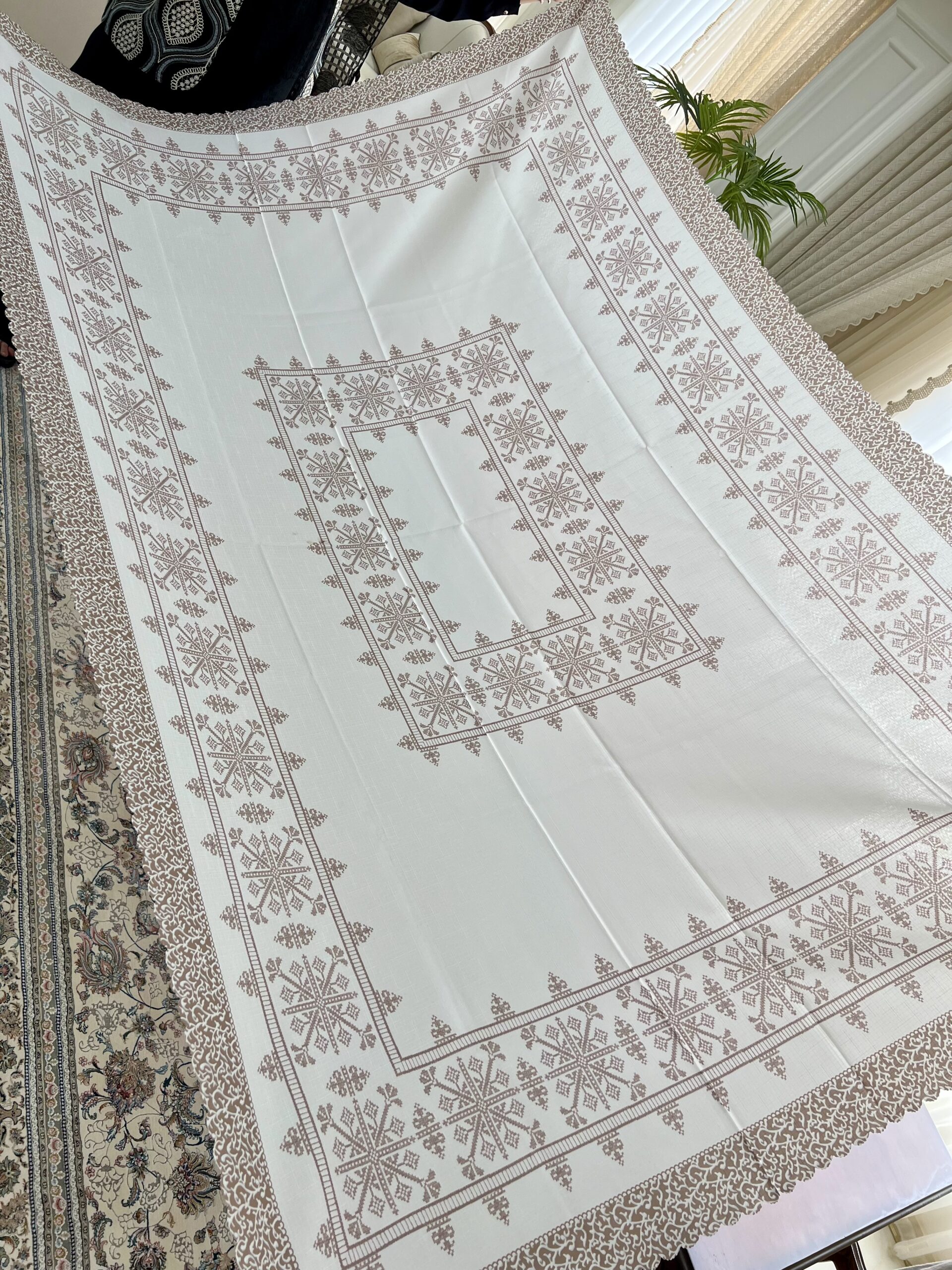 رومیزی غذاخوری اتنیک ترک سایز 220*150 سانت