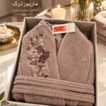 حوله تنپوش ماربور گلدوزی تمام نخ پنبه