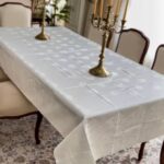 رومیزی غذاخوری ضدلک طرح رزالین ترک