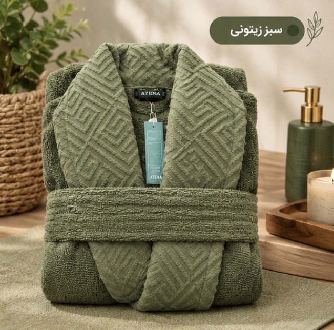 حوله تنپوش ترک نخ پنبه خالص آتینا