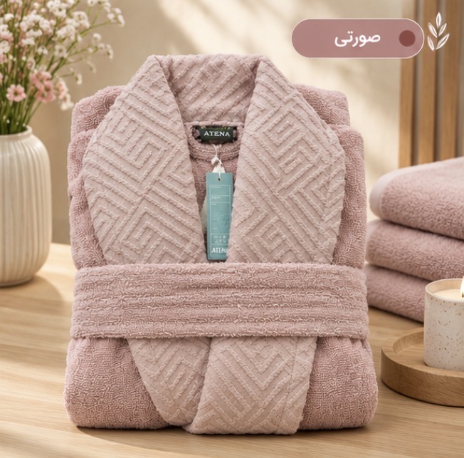 حوله تنپوش ترک نخ پنبه خالص آتینا